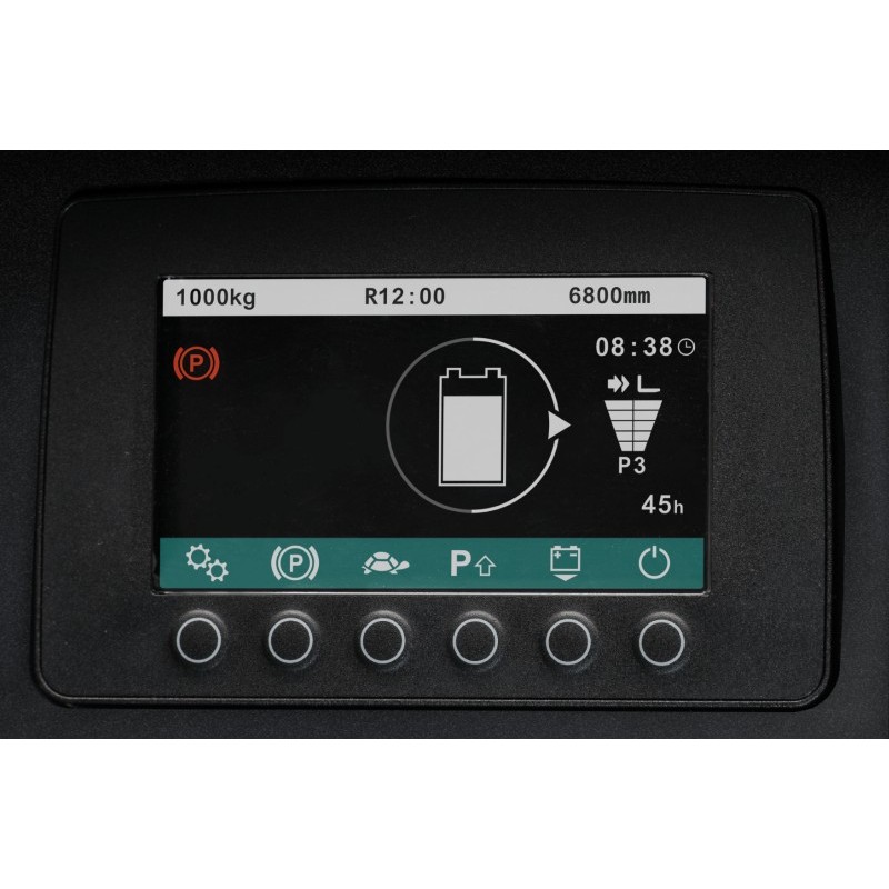4" Colour Display -Hour meter