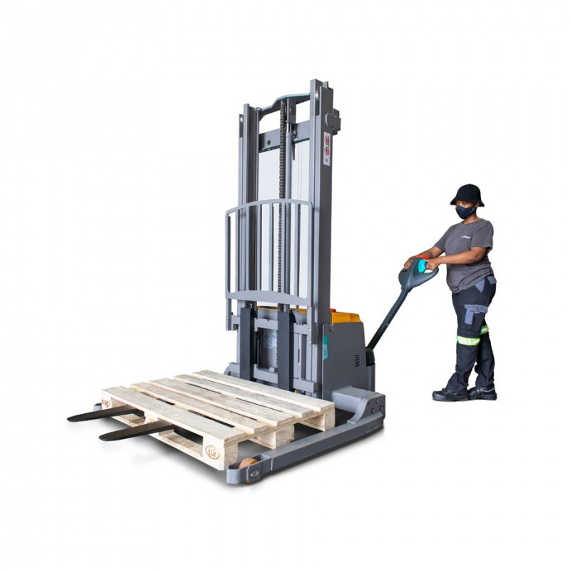 Jungheinrich EJC M13 Lithium-ion Stacker moving a pallet